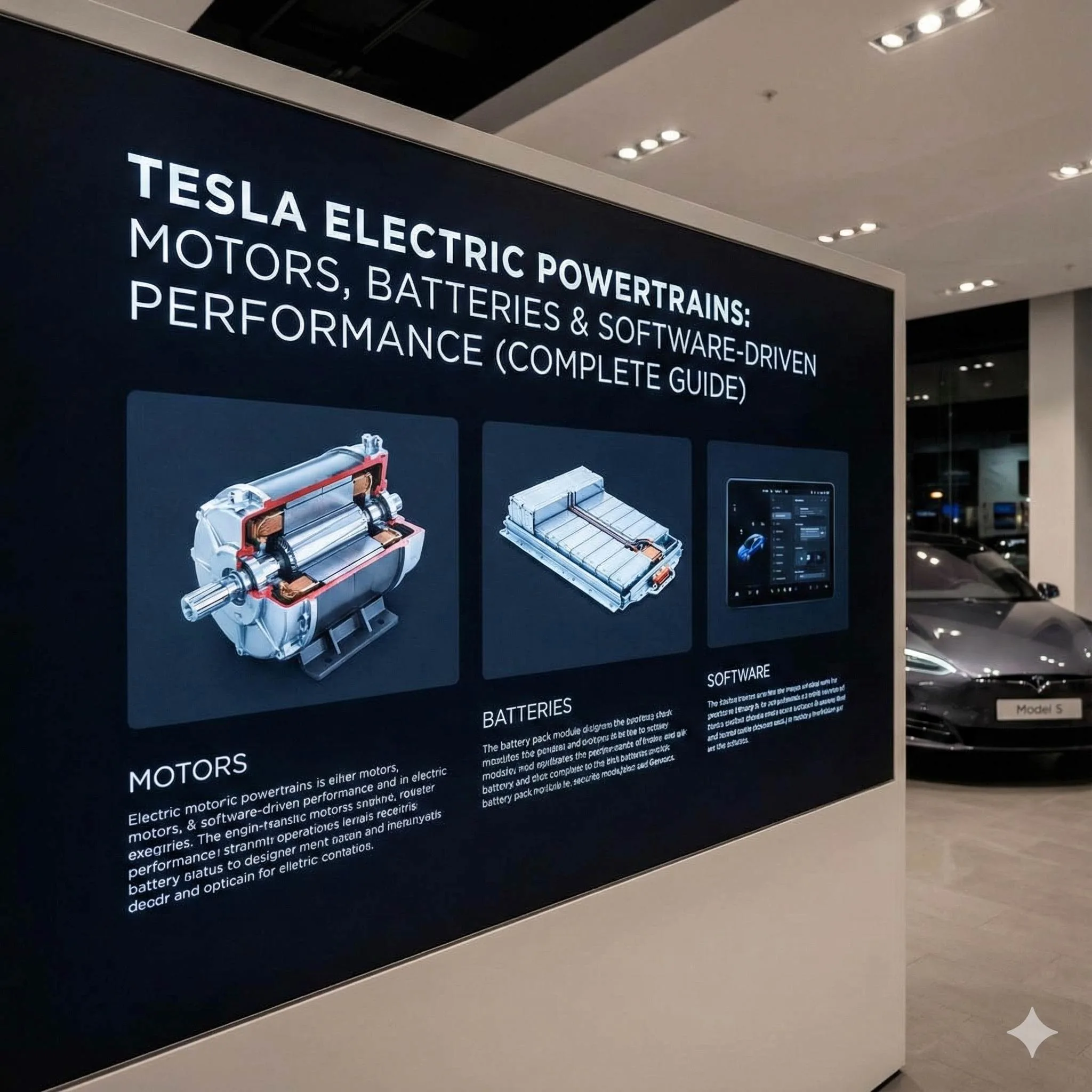Tesla Electric Powertrains: Motors, Batteries & Software-Driven Performance (Complete Guide)